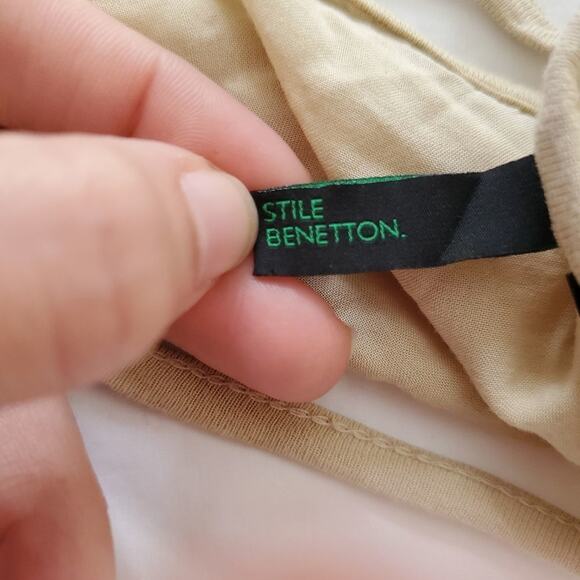 Stile Benetton medium womens yellow ombre racerback tank top - Picture 7 of 11